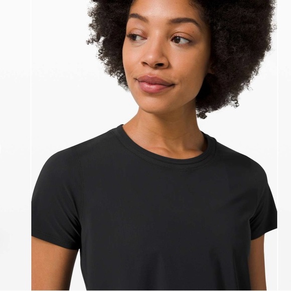 Lululemon Sunday Sprint Short Sleeve black top, size 2 - Picture 4 of 9